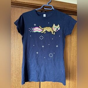 Lil’ Bub x Nyan Cat shirt 🐯✨